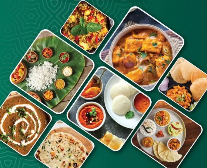 Idli served with South Indian chutneys